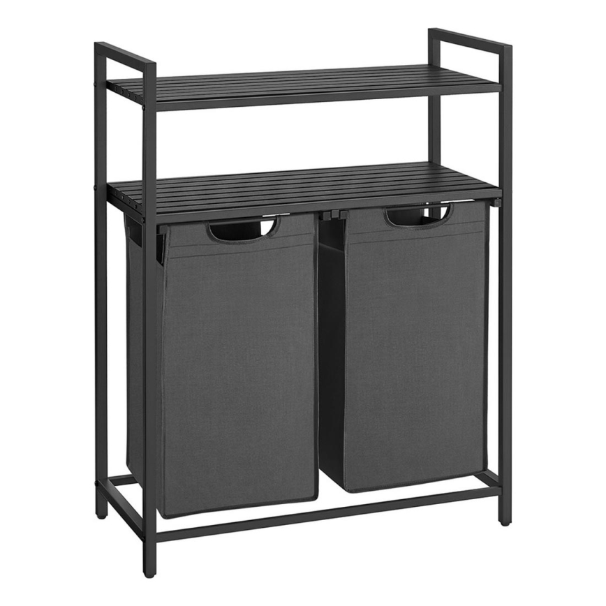 Cesto para ropa REX gris