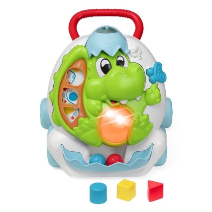 Chicco - Andador con actividades y sonido 2 en 1 DINO 2xAA
