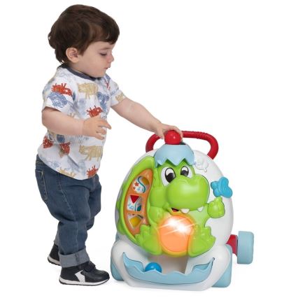 Chicco - Andador con actividades y sonido 2 en 1 DINO 2xAA