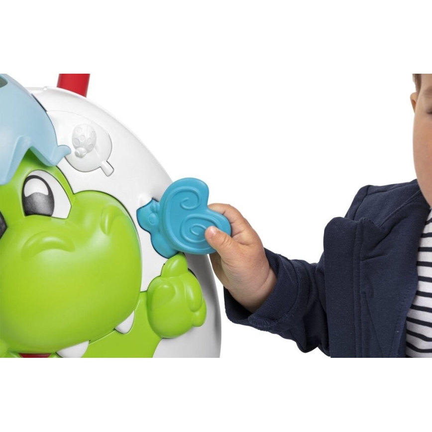 Chicco - Andador con actividades y sonido 2 en 1 DINO 2xAA