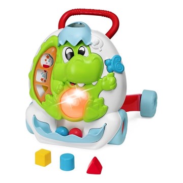 Chicco - Andador con actividades y sonido 2 en 1 DINO 2xAA