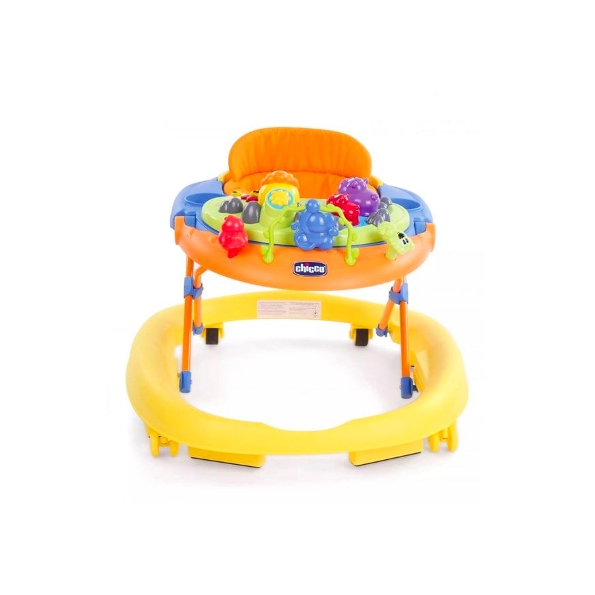 Chicco - Andador para bebés WALKY TALKY 2xAA amarillo/azul