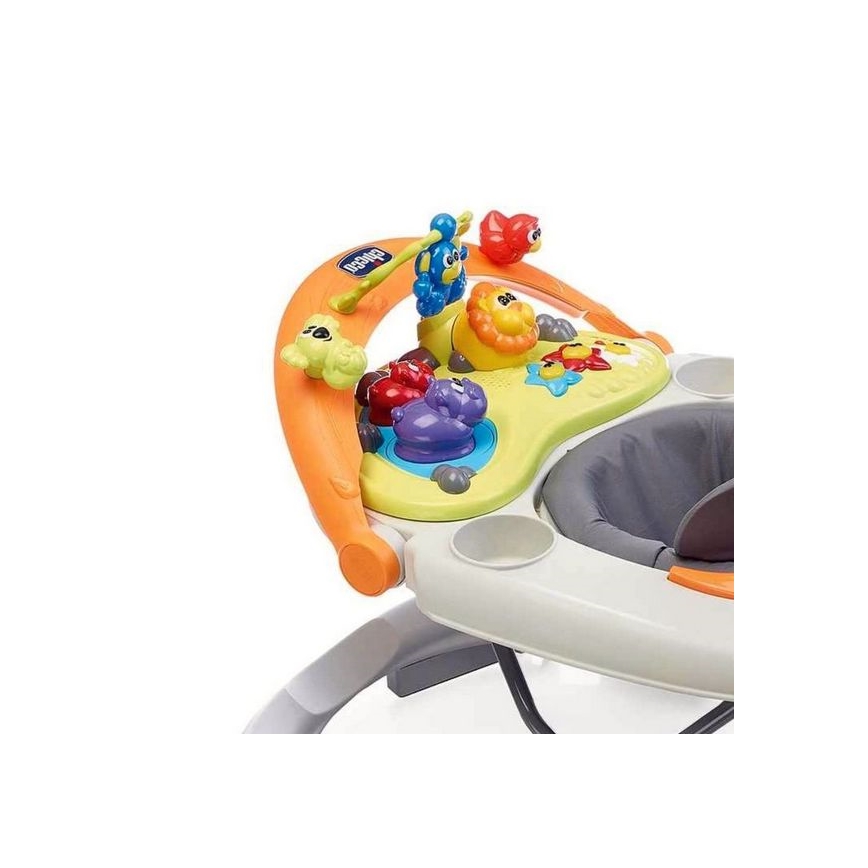 Chicco - Andador para bebés WALKY TALKY 2xAA gris