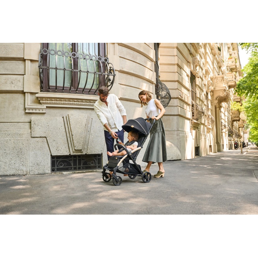 Chicco - Cochecito GOODY XPLUS Black Re_Lux Eco+ + bicicleta de empuje ALL AROUND