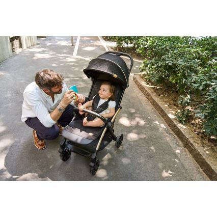 Chicco - Cochecito GOODY XPLUS Black Re_Lux Eco+ + bicicleta de empuje ALL AROUND