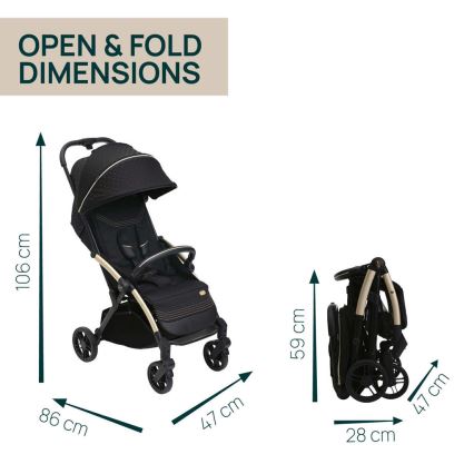 Chicco - Cochecito GOODY XPLUS Black Re_Lux Eco+ + bicicleta de empuje ALL AROUND
