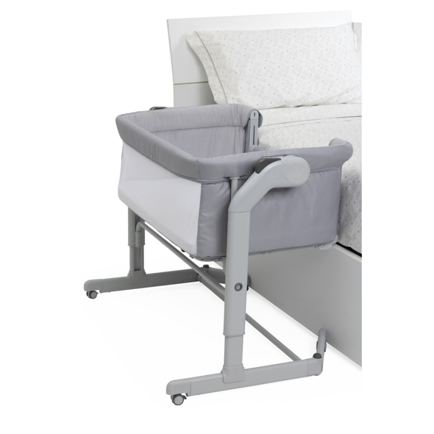 Chicco - Cuna para bebé 2en1 2v1 NEXT2ME MAGIC EVO gris claro
