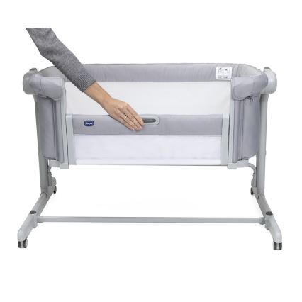 Chicco - Cuna para bebé 2en1 2v1 NEXT2ME MAGIC EVO gris claro