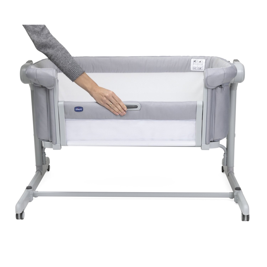 Chicco - Cuna para bebé 2en1 2v1 NEXT2ME MAGIC EVO gris claro