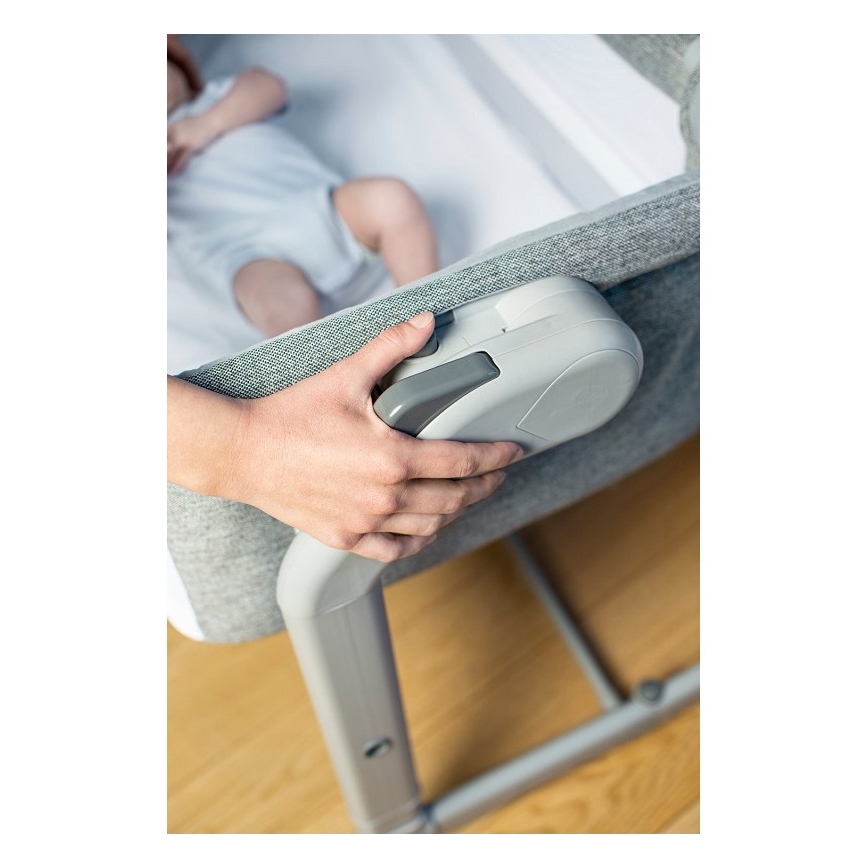 Chicco - Cuna para bebé 2en1 2v1 NEXT2ME MAGIC EVO gris oscuro