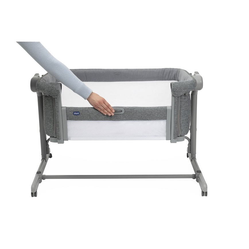 Chicco - Cuna para bebé 2en1 2v1 NEXT2ME MAGIC EVO gris oscuro