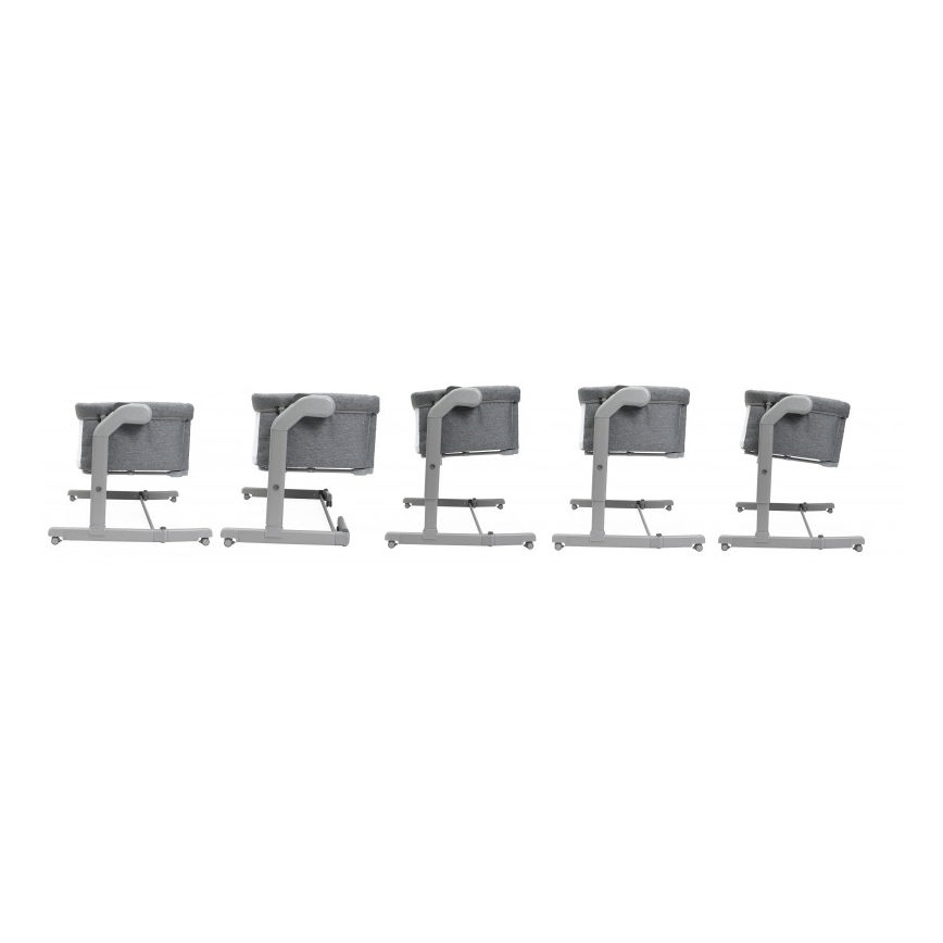 Chicco - Cuna para bebé 2en1 2v1 NEXT2ME MAGIC EVO gris oscuro