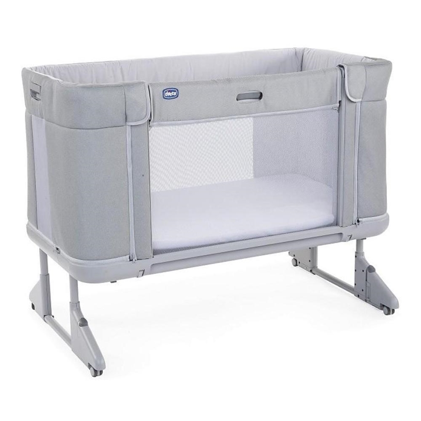Chicco - Cuna para bebé 3en1 3v1 NEXT2ME FOREVER gris claro