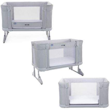 Chicco - Cuna para bebé 3en1 3v1 NEXT2ME FOREVER gris claro