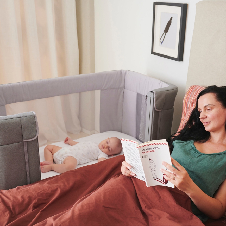 Chicco - Cuna para bebé 3en1 3v1 NEXT2ME FOREVER gris oscuro