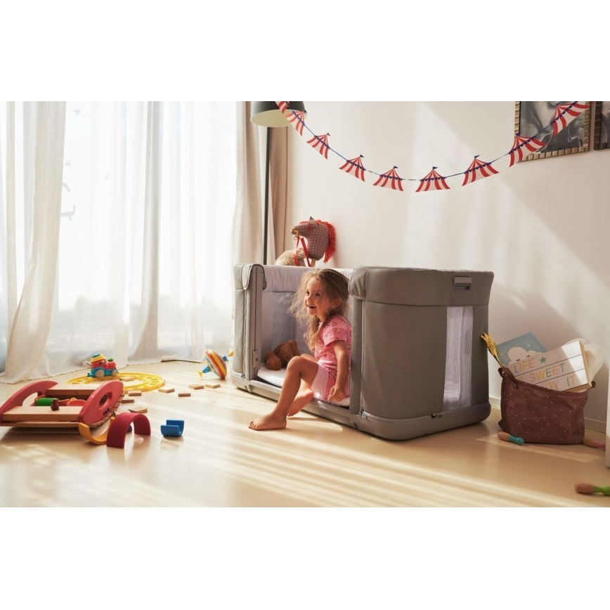 Chicco - Cuna para bebé 3en1 3v1 NEXT2ME FOREVER gris oscuro