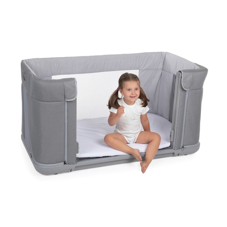 Chicco - Cuna para bebé 3en1 3v1 NEXT2ME FOREVER gris oscuro