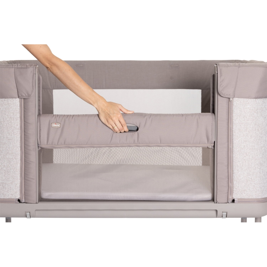 Chicco - Cuna para bebé 3en1 NEXT2ME FOREVER gris