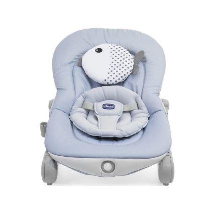 Chicco - Hamaca vibratoria para bebé con melodía BALLOON Dots 2xAA + 1xLR20 azul