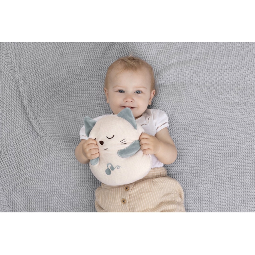 Chicco - Juguete interactivo de peluche con forma de gato 3xAAA