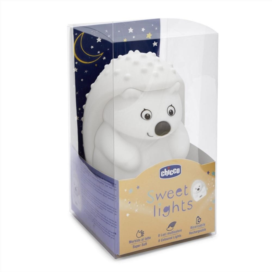 Chicco - Lámpara de noche para niños Erizo SWEET LIGHTS