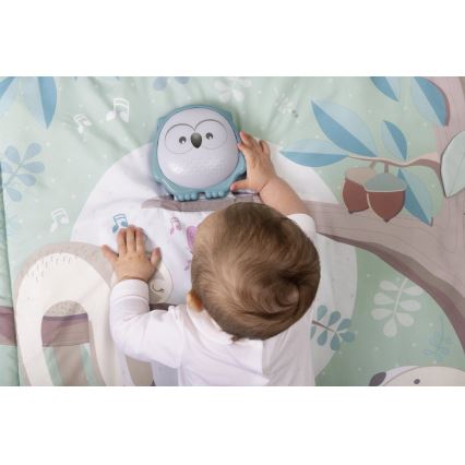 Chicco - Manta de juego para niños 2en1 3xAAA búho