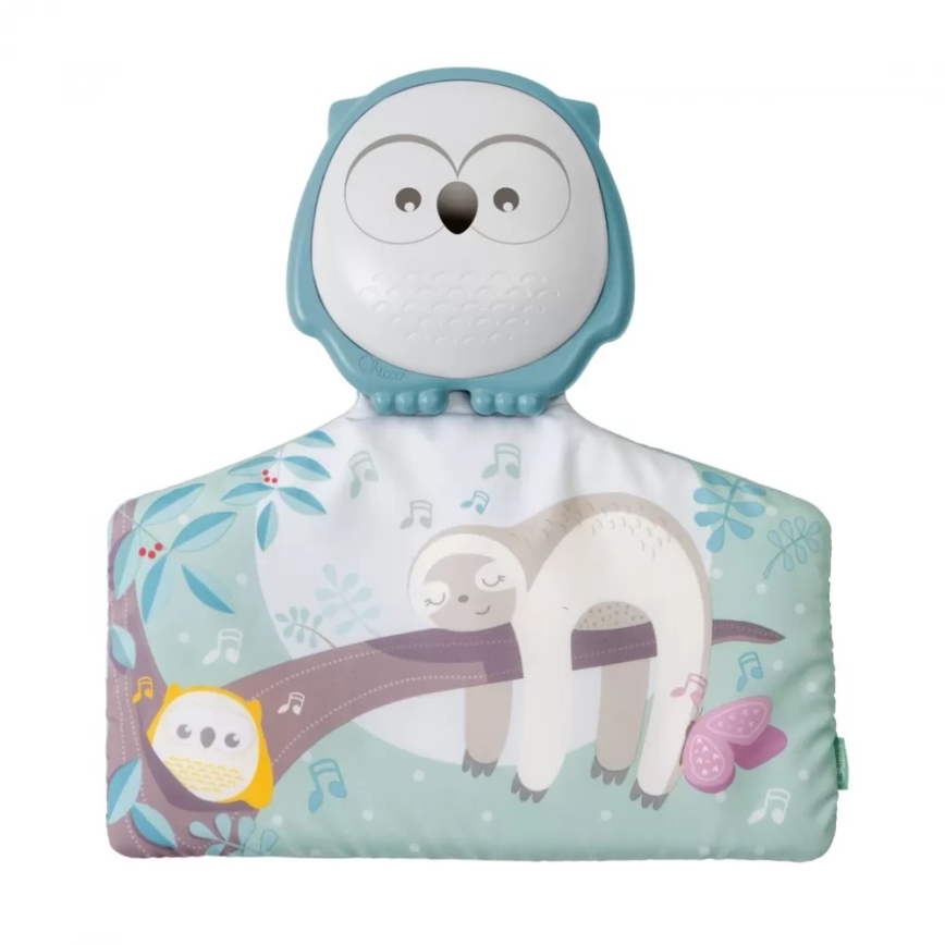 Chicco - Manta de juego para niños 2en1 3xAAA búho