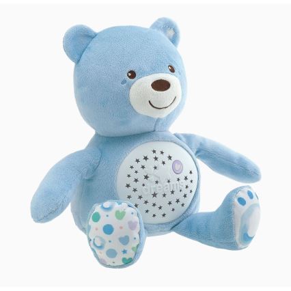 Chicco - Proyector con melodía BABY BEAR 3xAAA azul