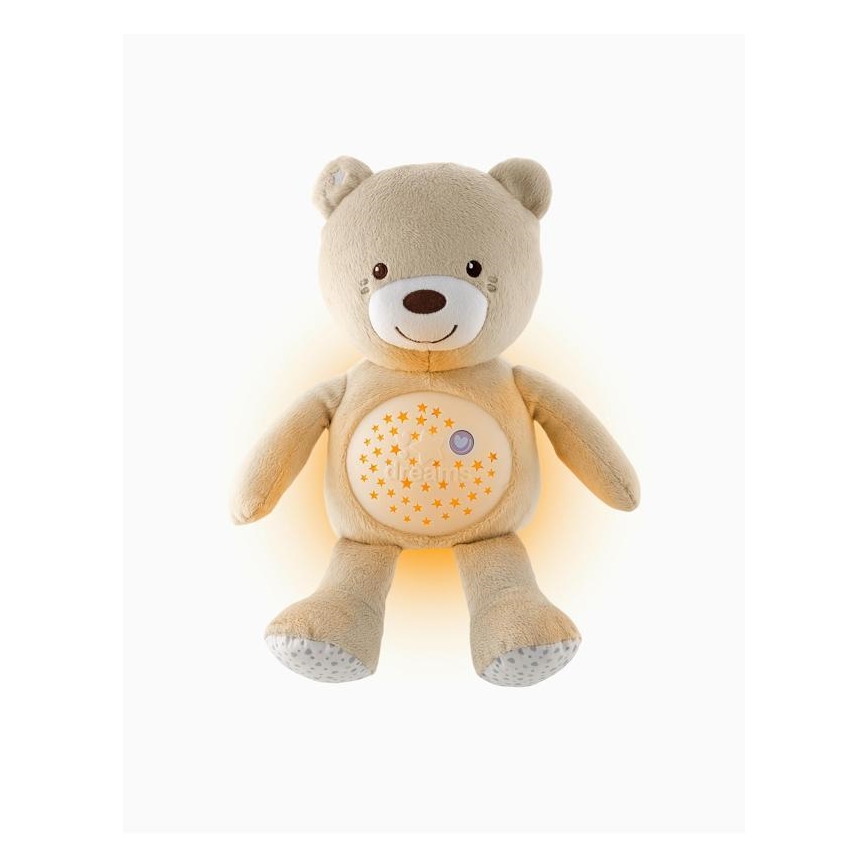 Chicco - Proyector con melodía BABY BEAR 3xAAA beige