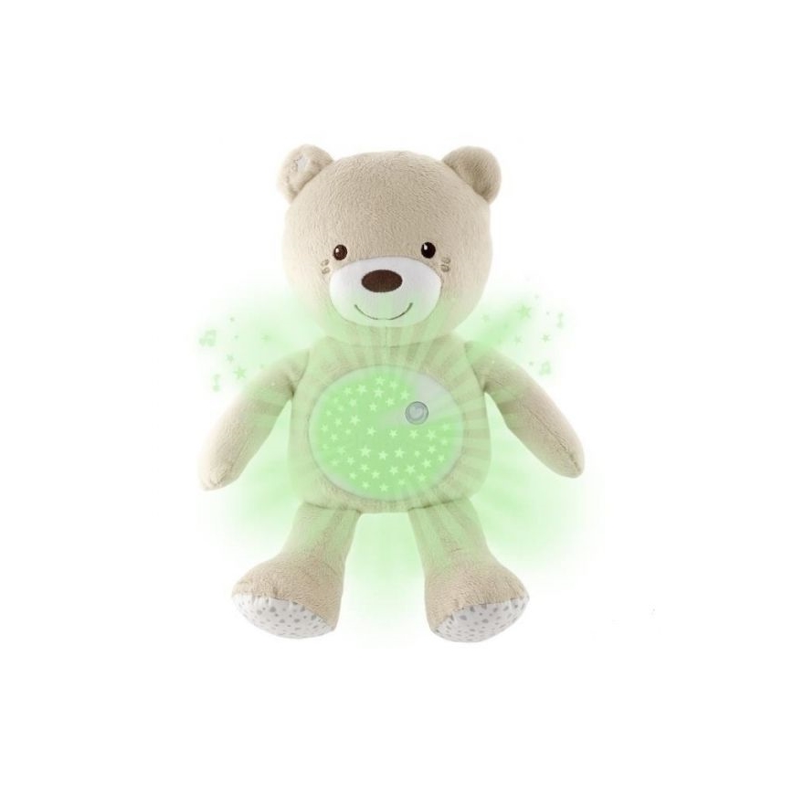 Chicco - Proyector con melodía BABY BEAR 3xAAA beige