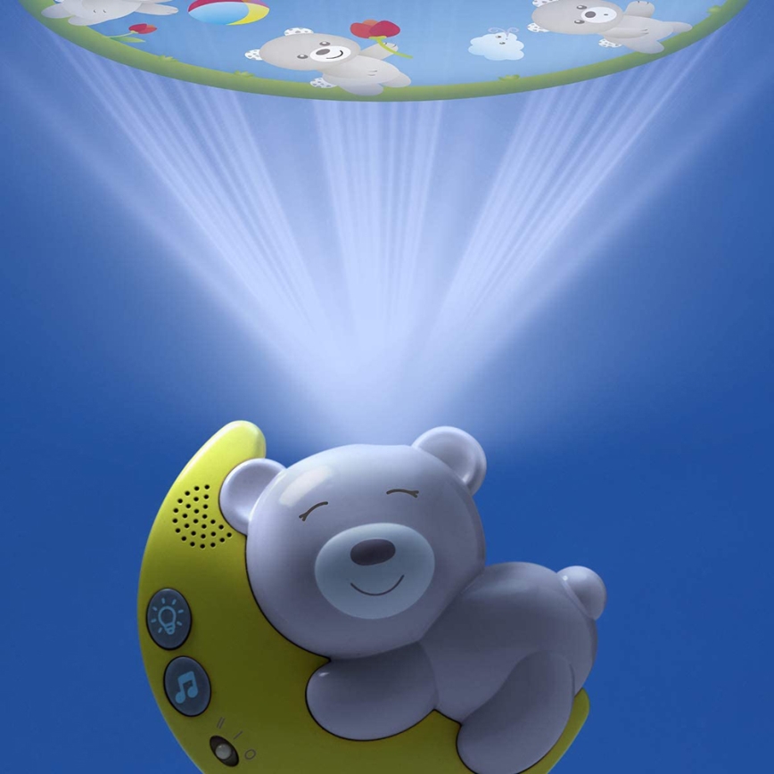 Chicco - Proyector de cuna con melodía 3en1 NEXT2MOON 3xAA gris