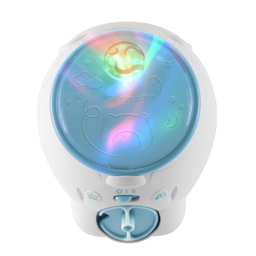 Chicco - Proyector infantil 2en1 POLAR BEAR 3xAA azul