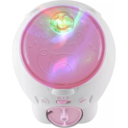 Chicco - Proyector infantil 2en1 POLAR BEAR 3xAA rosa