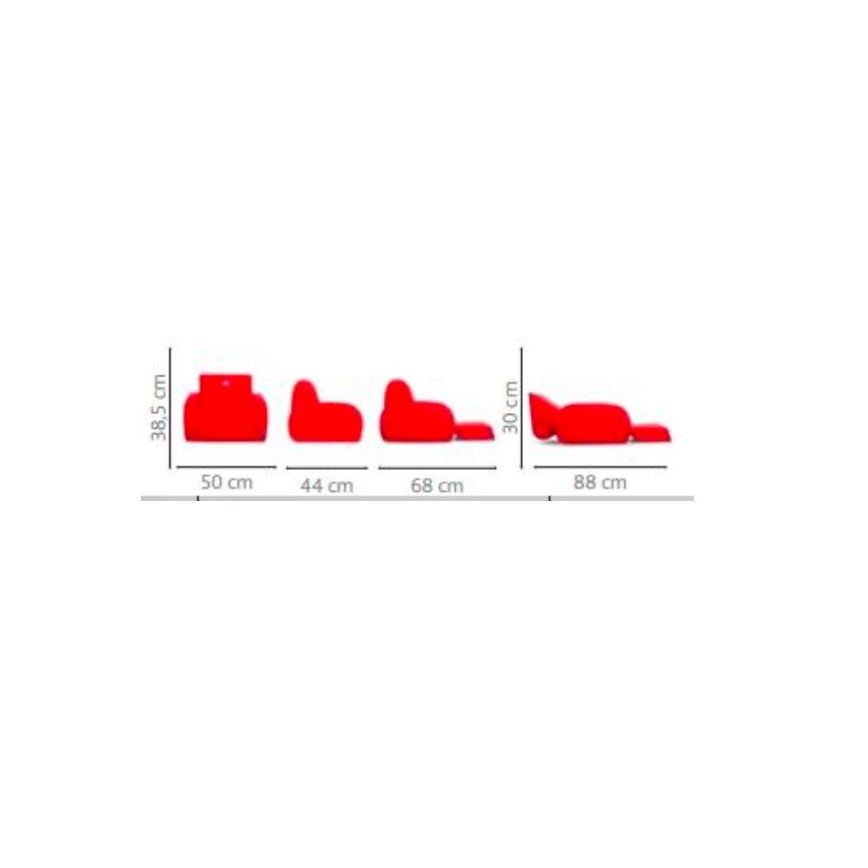 Chicco - Sillón infantil TWIST rojo