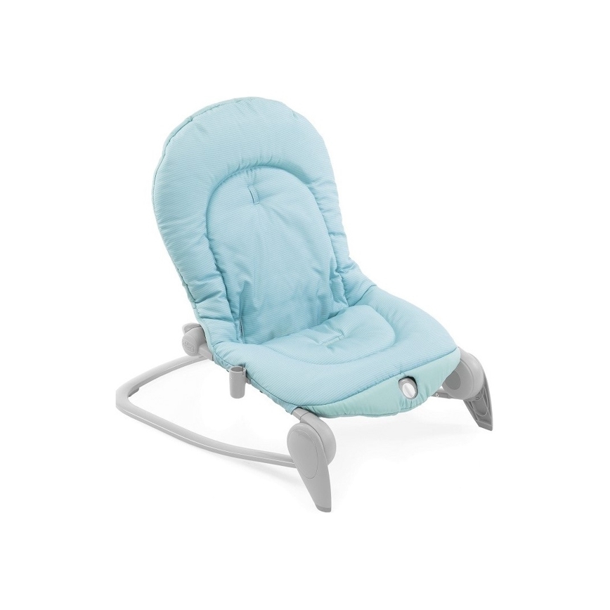 Chicco - Tumbona vibradora para bebés con melodía BALLOON Froggy azul