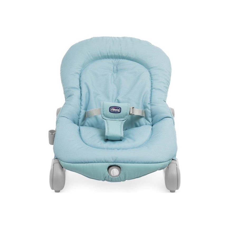 Chicco - Tumbona vibradora para bebés con melodía BALLOON Froggy azul
