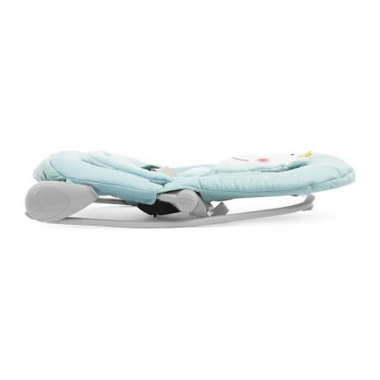Chicco - Tumbona vibradora para bebés con melodía BALLOON Froggy azul