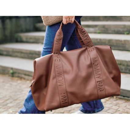 Childhome - Bolso cambiador MOMMY BAG LEATHER marrón
