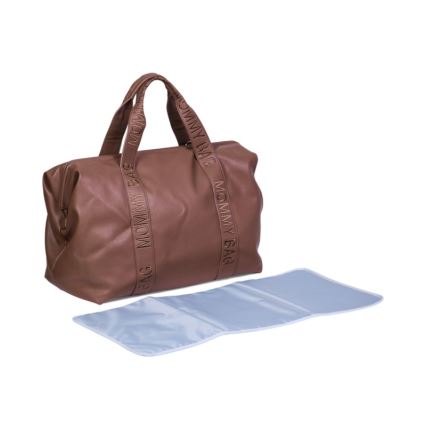 Childhome - Bolso cambiador MOMMY BAG LEATHER marrón