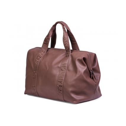 Childhome - Bolso cambiador MOMMY BAG LEATHER marrón
