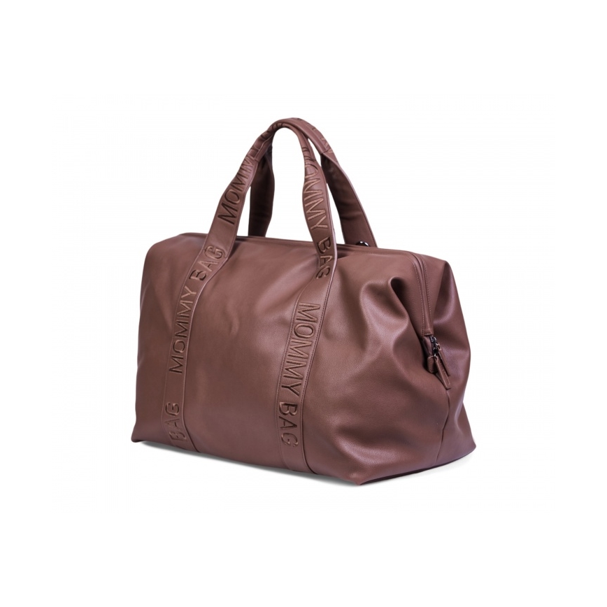 Childhome - Bolso cambiador MOMMY BAG LEATHER marrón
