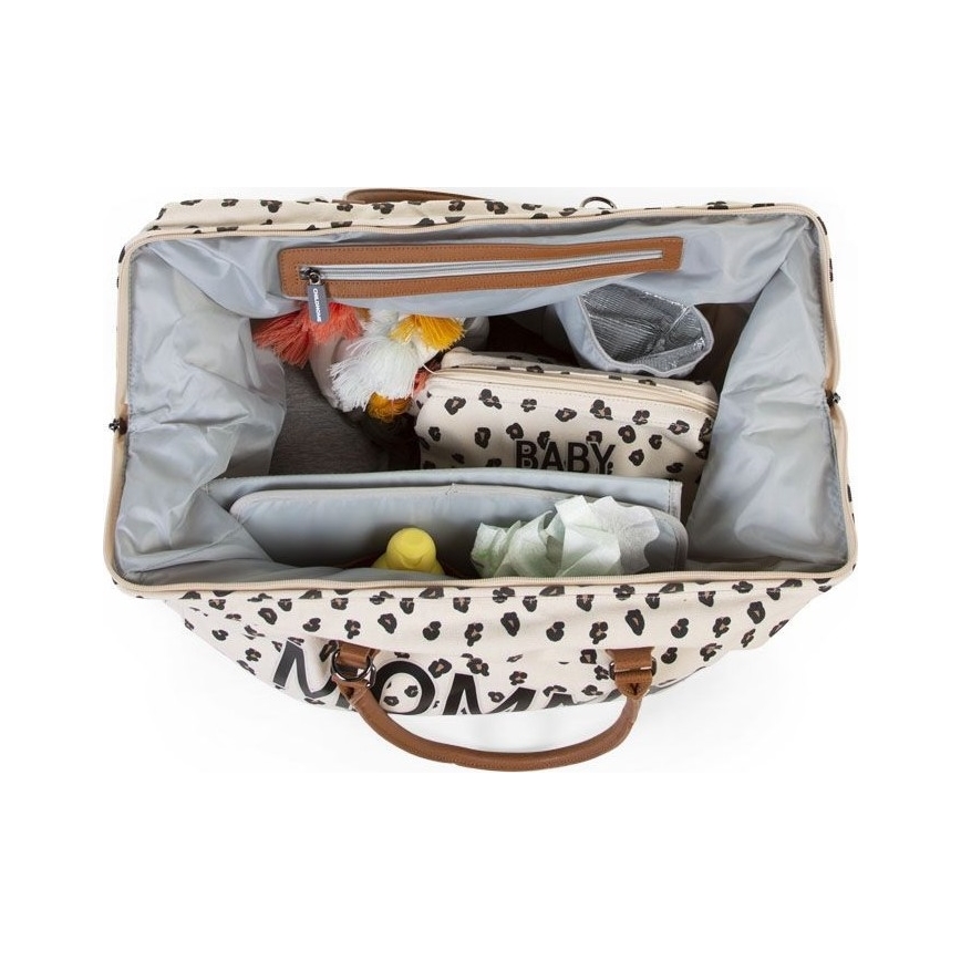Childhome - Bolso cambiador MOMMY BAG leopardo