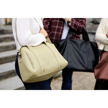 Childhome - Bolso cambiador MOMMY CLUB LEATHER beige