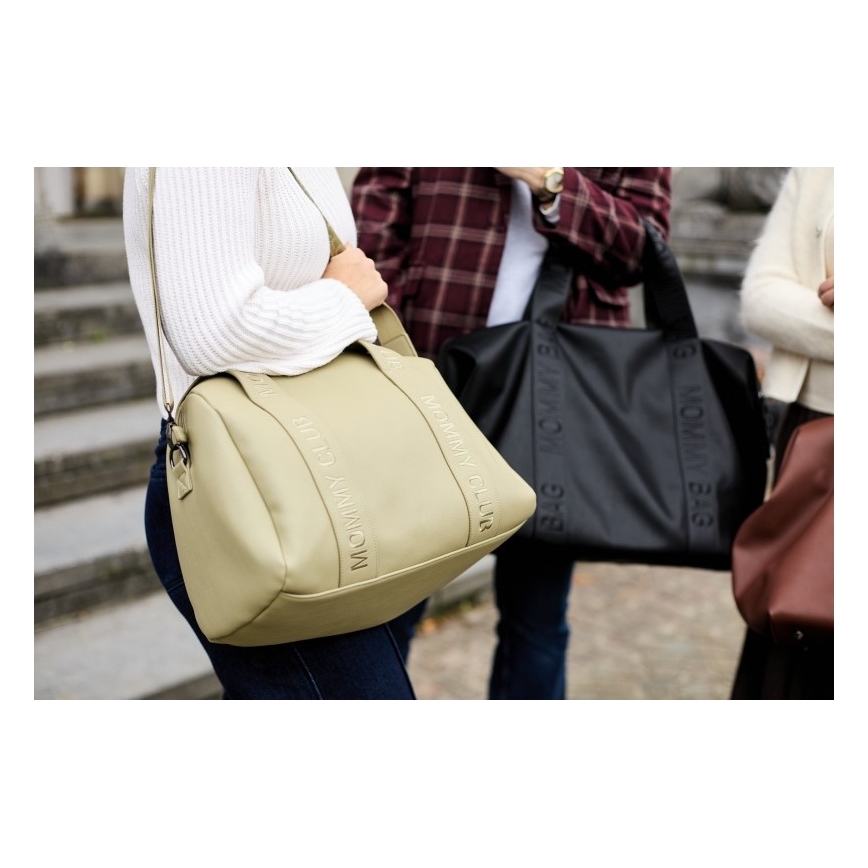 Childhome - Bolso cambiador MOMMY CLUB LEATHER beige