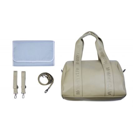 Childhome - Bolso cambiador MOMMY CLUB LEATHER beige