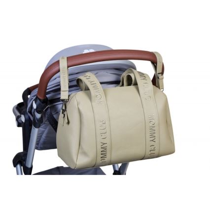 Childhome - Bolso cambiador MOMMY CLUB LEATHER beige