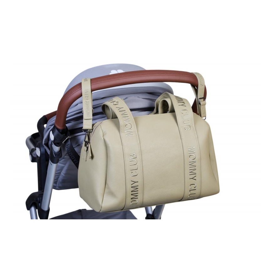 Childhome - Bolso cambiador MOMMY CLUB LEATHER beige