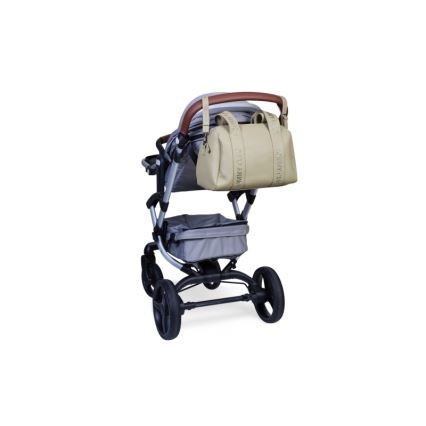 Childhome - Bolso cambiador MOMMY CLUB LEATHER beige