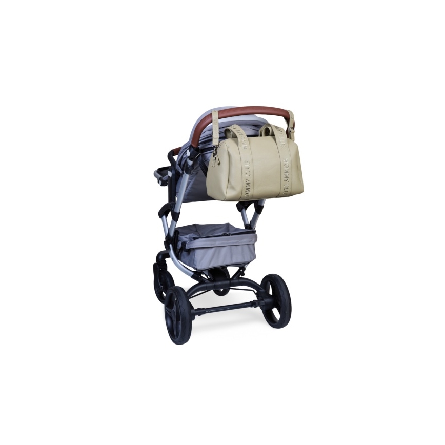 Childhome - Bolso cambiador MOMMY CLUB LEATHER beige
