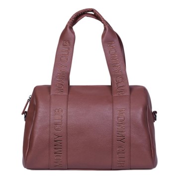 Childhome - Bolso cambiador MOMMY CLUB LEATHER marrón